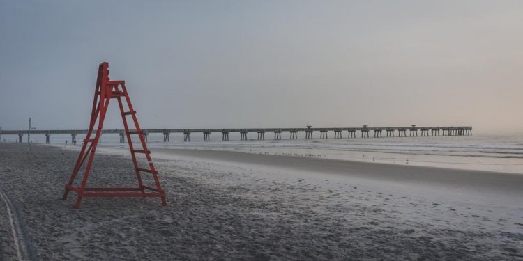 Lifeguard stand on