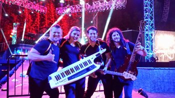 Petrescue performs with the Busch Gardens Tampa Bay Kinetix Band.
